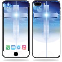 MightySkins Skin Compatible with Apple iPhone 8 Plus - Cross | Protective, Durable, and Unique Vinyl Decal wrap Cover | Easy to Apply, Remove, and Change Styles | Made in The USA