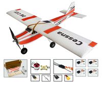 DW Hobby EPP ElectricTraining Airplane Cessna 4CH Electric Aeroplane Model w/960mm Wingspan Remote Controlled Aircraft for Beginner Model Aeroplane to Build (E1004)