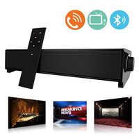 Sound Bar,Meihuatu TV Sound Bar,Mini Bluetooth Sound Bar,Wired and Wireless Home Theater Audio for Cell Phone/Tablet/Projector and Support TV with AUX/RCA Output [Remote Control Included]-Black