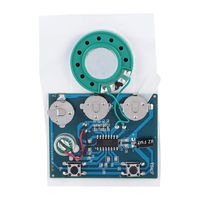 30s Recordable Music Sound Voice Recording Module Device Chip 0.5W with Button Battery for Greeting Card DIY Audio Cards Gifts(Key Control)