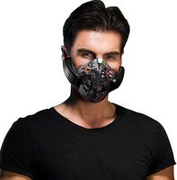 GUANXING Wireless Anti Pollution Mask Bluetooth 4.0 Bone conduction Sports Headphone Microphone For Sports Camouflage Red