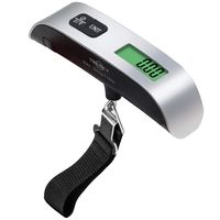 TekSky Digital Hanging Luggage Scale for Traveling - 110 Lbs Baggage Scale with Back-light LCD Display and Temperature Sensor