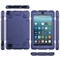 Voberry for Fire 7 2017 Rugged Case Heavy Duty Protection Silicone and Sound-Amplification Feature Cover for All-New Amazon Fire 7 (7th Generation,2017 Release)