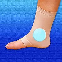 Silipos Malleolar Sleeve | One Size |Gel Protection at Front and Rear of the Foot | Ankle Protection, Support & Mild Compression