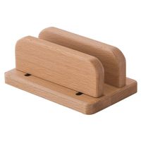 Vertical Laptop Stand for Desk Office Organizer Rack - Desktop Holder with Adjustable Dock - Compatible with MacBook Air/Pro Surface Pro Samsung Notebooks Natural Wood(LTKD-1-US-NA)