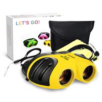 Boys Toys Age 3-12, Compact Watreproof Binocular for Kids Boys Outdoor Play Bird Watching Easter Gifts for Boys Age 5-10 Christmas Xmas Stocking Stuffers Fillers Gifts for Boys Yellow DY3
