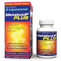 Lipozene MetaboUP Plus - Thermogenic Weight Loss Fat Burner for Women Or Men with Green Tea Extract - Energy Booster Pills - 60 Count Bottle