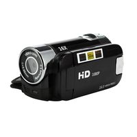 Aurorax Video Camera Camcorder HD 1080P 2.7 Inch LCD Rotatable Screen 16X Digital Zoom Camera (Black)