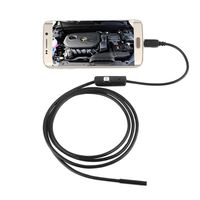 SANNYSIS 5.5mm Endoscope Waterproof Micro USB Borescope Inspection Camera 6 LED for Andorid Phone 1 Meter