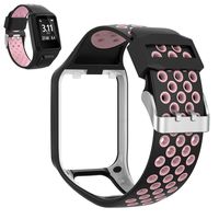 Baiwka Silicone Watchband for Tomtom Spark Runner2/3, Watch Strap Replacement Wristband for Tomtom Runner 2/ Runner 3/ Spark 3/ Adventurer/Golfer 2 Sports GPS Running Smartwatch