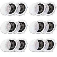 Acoustic Audio CS-IC83-6PR 350 Watt 8" 3-Way Home Theater In-Wall/Ceiling Speakers (6-Pair)