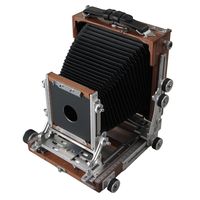 Shen Hao TZ45 IIC Black Walnut Wooden Field Folding 4X5 Large Format Camera