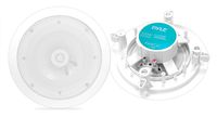 6.5" Ceiling Wall Mount Speakers - 2-Way Weatherproof Full Range Woofer Speaker System (Pair) Flush Design w/ 60Hz-22kHz Frequency Response 300 Watts Peak & Template for Easy Installation - Pyle PWRC61