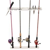 TACO METALS P03-074W / TACO Deluxe 4-Rod Pontoon Boat Tackle Rack - White