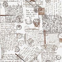 Replica of Vintage Letters Tissue Paper # 379 - Postmarks from 60's & 70's