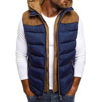 Kstare Mens Vest Jacket Winter Warm Waistcoat Lightweight Zipper Sleeveless Water-Resistant Packable Puffer Down Coat (Dark Blue, M)