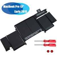 EMAKS A1582 Battery for MacBook Pro 13" Retina A1502 Early 2015 Ver MF839 MF840 MF841 MF843 EMC 2835 MF839xx/A MF840xx/A MF841xx/A MF843xx/A ME864 ME865 ME864xx/A ME865xx/A - 11.42V 74.9wh 6-Cell