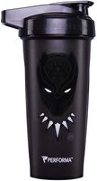 Performa Perfect Shaker - Marvel Series, Leak Free Protein Shaker Bottle with Actionrod Mixing Technology! Shatter Resistant & Dishwasher Safe (ACTIV Black Panther)(28oz)