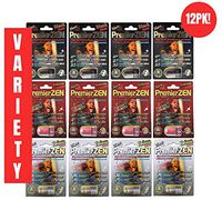 PremierZen 12 Pack Variety - Male Performance Enhancement Pill - Plus, Extreme, Platinum