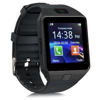 Wenhsin Bluetooth Smart Watch DZ09 Smartwatch Watch Phone Support SIM TF Card with Camera for Android IOS iPhone Samsung LG Phones (Black)