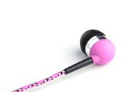 Tweedz™ Pink Earbuds Nylon Braided Headphones