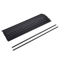 uxcell PP Home Celebration Party Disposable Drinking Coffee Water Juice Straw 100pcs Black