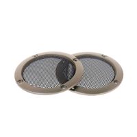 GUINV 2PCS Speaker Grills 3" Protective Subwoofer Frame Grille Cover Steel Mesh Decorative Circle DIY Accessories
