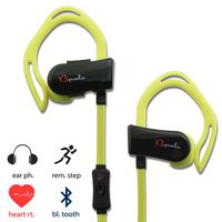 BPULS Bluetooth Wireless Stereo Bass Hearphone,Sport Running Gym Exercise eardphones,Flexible Earhooks-in Ear Headphones with Heart Rate Monitor and GPS Positioning
