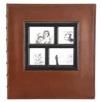 Artmag Photo Album 4x6 1000 Photos, Large Capacity Wedding Family Leather Cover Picture Albums Holds Horizontal and Vertical 4x6 Photos with Black Pages Brown