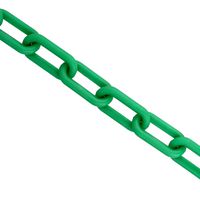 BIS Plastic Chain Links in Green - 2in x 125ft - Green Chain for Crowd Control, Halloween Chains, Prop Chains