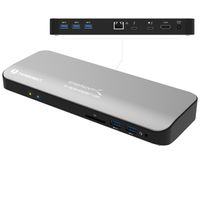 Sabrent Thunderbolt 3 Docking Station with Power Delivery up to 60W Charging for Windows/MacOS Devices - Dual-4K Display (DS-TH3C)