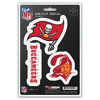 NFL Tampa Bay Buccaneers Team Decal, 3-Pack