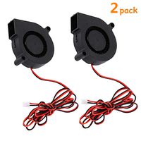 Aceirmc 2pcs 5015 3D Printer DC Brushless Blower Cooling Fan for RepRap i3 CR-10 and Other Small Appliances Series Repair Replacement (24V)