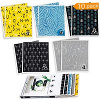 FEBU - Swedish Dishcloths for Kitchen | Bulk 10 Pack Gift Minimalist Zero Waste Cellulose Sponge Cloths | Non Scratch Dish Sponge | No Odor, Biodegradable and Reusable Swedish Sponge Cloth