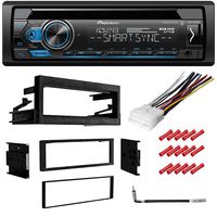 CACHÉ KIT2237 Bundle w/Single Din Car Stereo Bluetooth CD Receiver for 1996-2000 Chevy Express 1500 w/Smart Sync, Pandora Control, Spotify, Front USB, AUX Input w/in Dash Installation Kit (5item)