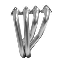 DC Sports AHC6607 4-1 Header with Ceramic Coating, Silver