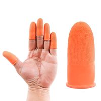 ❀Lemoning❀ 100 Prevent Slip Rubber Finger Cots Protector Fingertip Gloves Anti Static