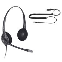 VoiceJoy Professional Cisco Headset with Sound Noise Cancellation and RJ9 Quick Disconnect Cord Binaural Call Center Headset for Cisco Phone Models 8821,7975,7945,6961 7821 7841 7861 8811 8841 etc