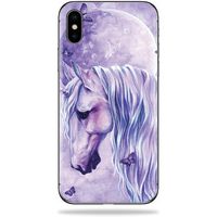 MightySkins Skin Compatible with Apple iPhone Xs - Moonlit Magic | Protective, Durable, and Unique Vinyl Decal wrap Cover | Easy to Apply, Remove, and Change Styles | Made in The USA