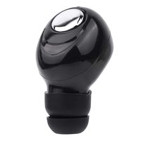 Mini Invisible Bluetooth Headphone Handsfree In Ear Headset Earbud Earphone with Microphone Noise Cancelling (Black)