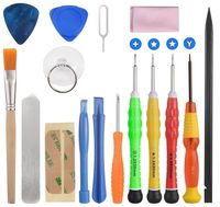 ELINKA 16 Pieces Cell Phone Repair Tool Kits Screwdriver Opening Pry Tools for iPhone 7/7 Plus/6Plus/6S/6/5S/5/5C/4S/4/SE, iPad Air/Air2/mini, iPod