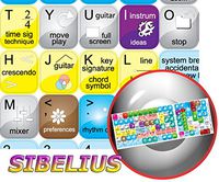 NEW SIBELIUS KEYBOARD STICKERS FOR DESKTOP, LAPTOP AND NOTEBOOK
