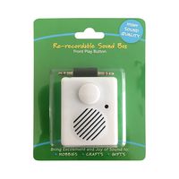 High Sound Quality - Re-recordable Sound Box - Front Play Button - Record from any Device thru Audio Port