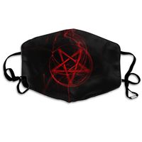 Feminist Satanic Pentagram Dust Mask,Washable and Reusable Cleaning Gardening Outdoor Activities Warm Windproof Mask