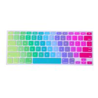 HDE Ultra Thin Silicone Rubber Keyboard Skin Cover for MacBook Pro Non Retina 13/15/17 (Metallic Rainbow)