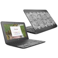 MightySkins Skin Compatible with HP Chromebook 11 G6 11.6" (2018) - Floral Lace | Protective, Durable, and Unique Vinyl Decal wrap Cover | Easy to Apply, Remove, and Change Styles | Made in The USA