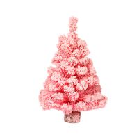 Xmas Tree, Artificial Tabletop Mini Christmas Tree Decorations Festival Miniature Pink Xmas Tree 30cm
