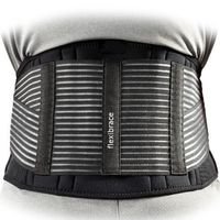 Back Support Brace Belt Lumbar Waist Double Adjust by Flexibrace (X-Large)