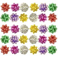Allgala 30-pc 3" Everyday Gift Wrapping Bows 6-Color Assorted