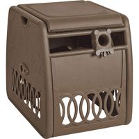 AMES 2517100 NeverLeak Auto-Track Decorative Metal Cabinet 150-Foot Hose Capacity